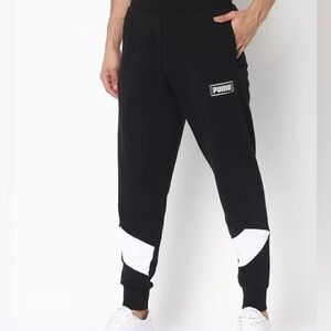 🔵 Men’s Black Puma Fleece Jogger Sweatpants